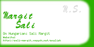 margit sali business card